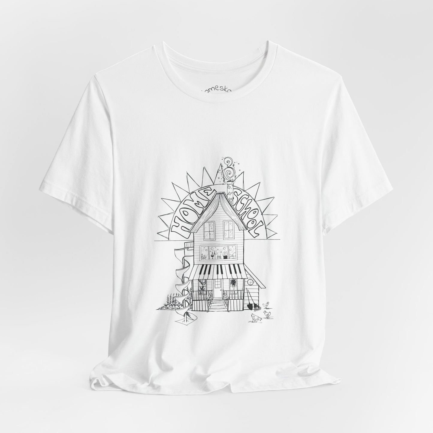 Home Sweet Homeschool – Adult Unisex Graphic Tee